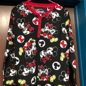 Disney waffle lounge top sz L